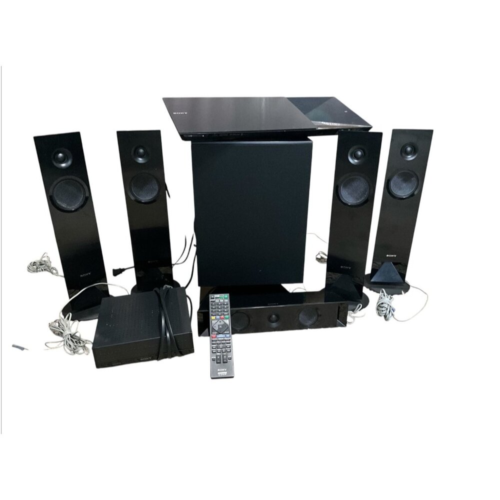 Sony 5.1 Channel Home Theater System With Subwoofer & 4 Tall Speakers  HDMI